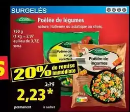 Norma Poêlée de légumes offre