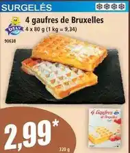 Norma 4 gaufres de bruxelles offre