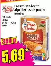 Norma Père dodu - crousti tenders aiguillettes de poulet panées offre