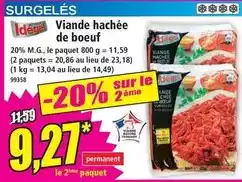 Norma Viande hachée de boeuf offre
