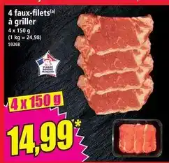 Norma 4 faux-filets à griller offre