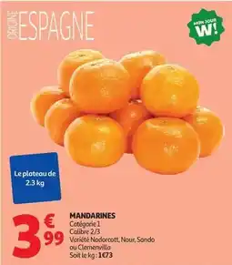 Auchan Supermarché Mon - mandarines offre