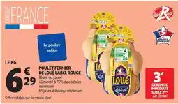 Auchan Supermarché Loué - poulet fermier de loue label rouge offre
