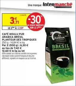 Intermarché Express Planteur des tropique - café moulu pur arabica brésil offre