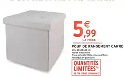 Intermarché Dim - pouf de rangement carre offre