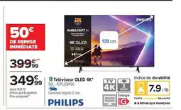 Carrefour PHILIPS Téléviseur QLED 4K offre