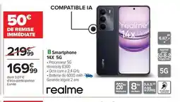 Carrefour REALME Smartphone 14x 5g offre