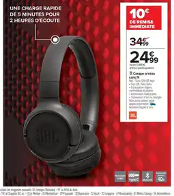 Carrefour JBlL Casque arceau sans fil offre