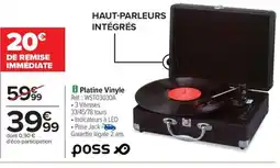 Carrefour POSS Platine Vinyle offre