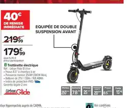 Carrefour URBAN GLIDE Trottinette électrique offre