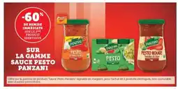 Super U PANZANI Sur la gamme sauce pesto offre