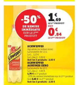 Super U SCHWEPPES offre