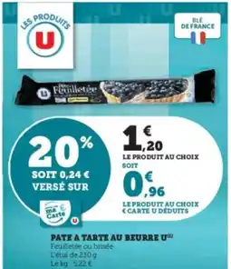 Super U Pate a tarte au beurre u offre