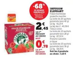 Super U ELEPHANT Infusion offre