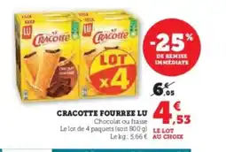 Super U LU Cracotte fourree offre