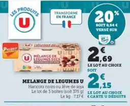 Super U Melange de legumes u offre