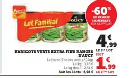 Super U D'AUCY Haricots verts extra fins ranges offre