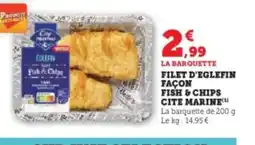 Super U Filet d'eglefin façon fish & chips cite marine offre