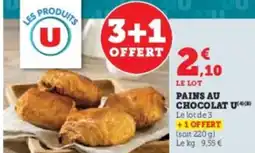 Super U Pains au chocolat u offre