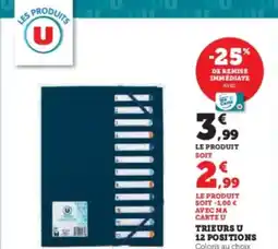 Super U Trieurs u 12 positions offre