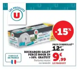 Super U Recharges galet percé offre