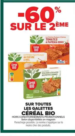Carrefour Market CÉRÉAL BIO Sur toutes les galettes offre