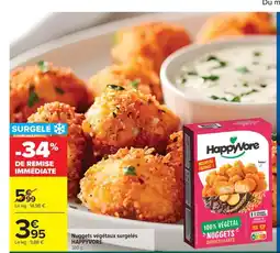 Carrefour Market HAPPYVORE Nuggets végétaux surgelés offre