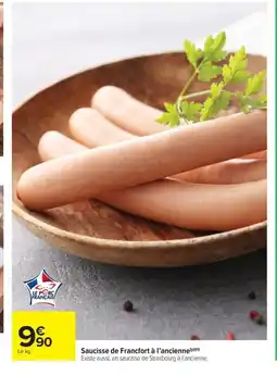 Carrefour Market Saucisse de Francfort à l'ancienne offre