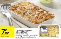 Carrefour Market MAISON BRIAU Parmentier de saumon offre