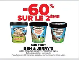 Carrefour Market BEN&JERRY'S Sur tout offre