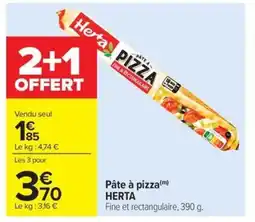 Carrefour Market HERTA Pâte à pizza offre