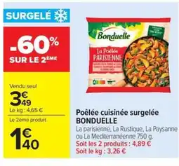 Carrefour Market BONDUELLE Poêlée cuisinée surgelée offre
