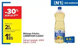 Carrefour Market CARREFOUR CLASSIC Mélange 4 Huiles offre