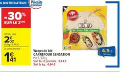 Carrefour Market CARREFOUR SENSATION Wraps de blé offre