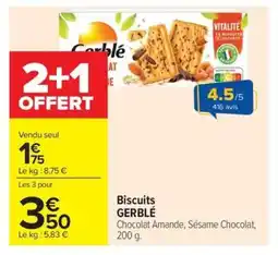 Carrefour Market GERBLÉ Biscuits offre
