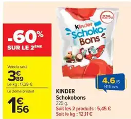Carrefour Market KINDER Schokobons offre