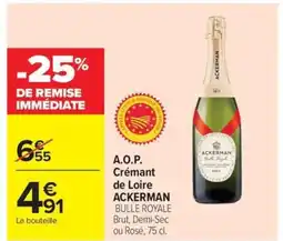 Carrefour Market ACKERMAN A.O.P. Crémant de Loire offre