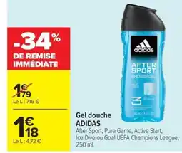 Carrefour Market ADIDAS Gel douche offre