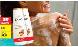 Carrefour Market DOVE Crème de douche Lot de 2 offre