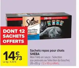 Carrefour Market SHEBA Sachets repas pour chats offre
