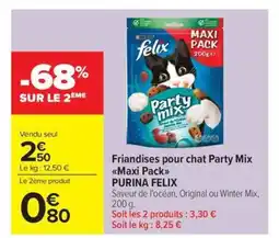 Carrefour Market PURINA FELIX Friandises pour chat Party Mix Maxi Pack offre