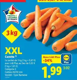 Lidl Carotte offre