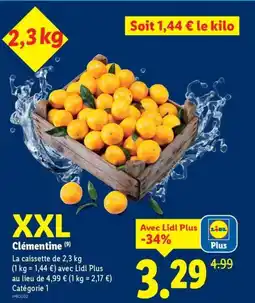 Lidl Clémentine offre