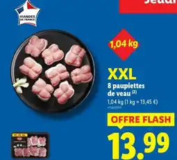 Lidl 8 paupiettes de veau offre
