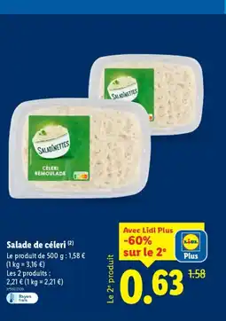 Lidl Salade de céleri offre