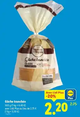 Lidl Gache tranchée offre