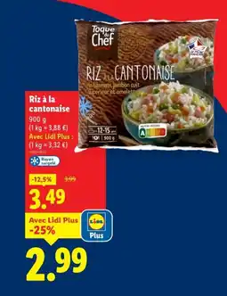 Lidl Riz à la cantonaise offre