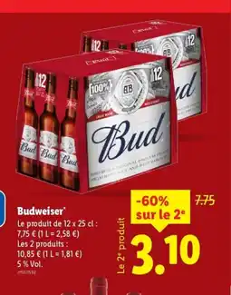 Lidl Budweiser offre