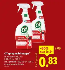 Lidl CIF spray multi-usages offre