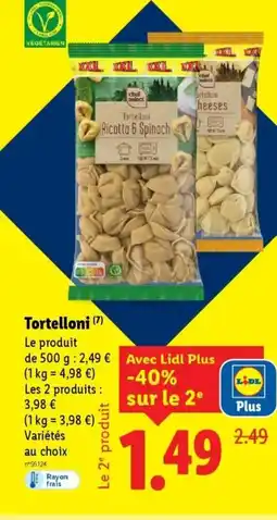 Lidl Tortelloni offre